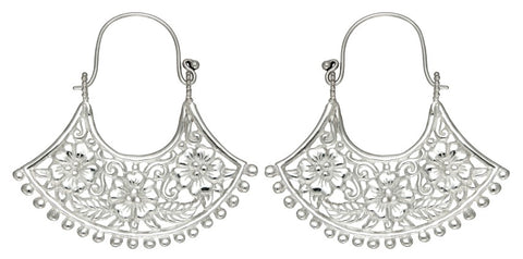Alam Silver Earrings #10 Large