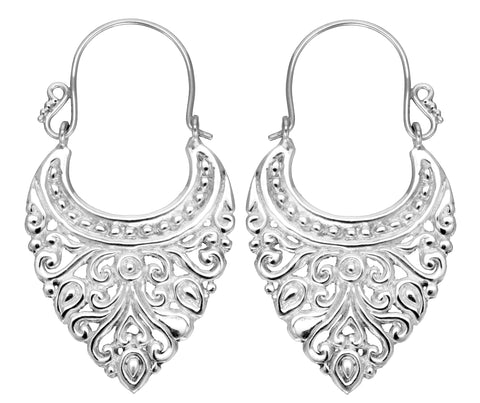 Alam Silver Earrings #8 Small