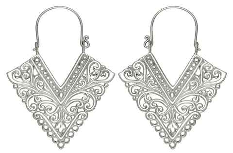 Silver Earrings #1 Large
