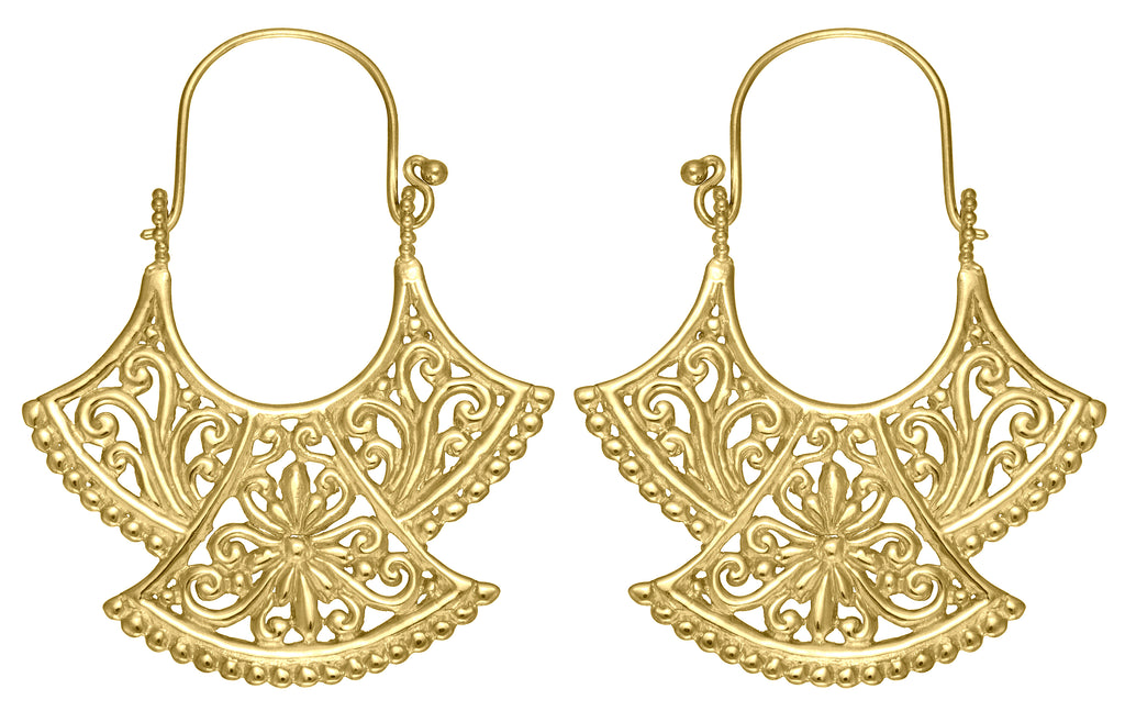 Alam Gold Earrings #11 Large