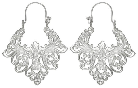 Alam Silver Earrings #3 Large
