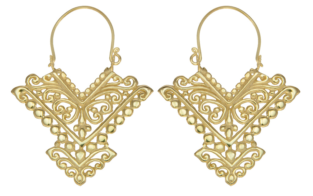 Pura Gold Earrings #6 Large