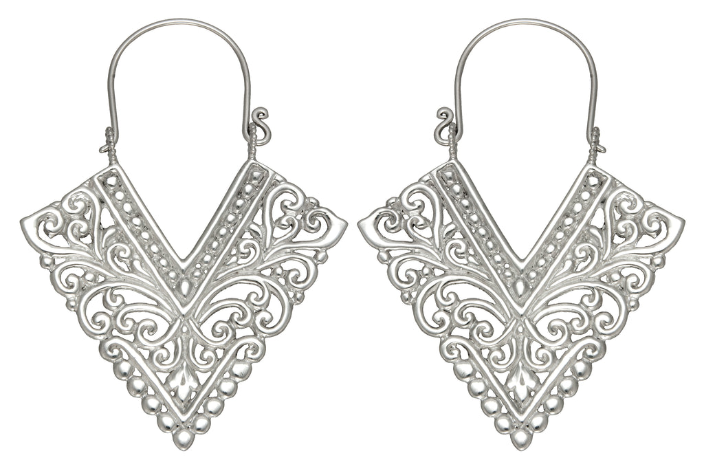Silver Earrings #1 Large